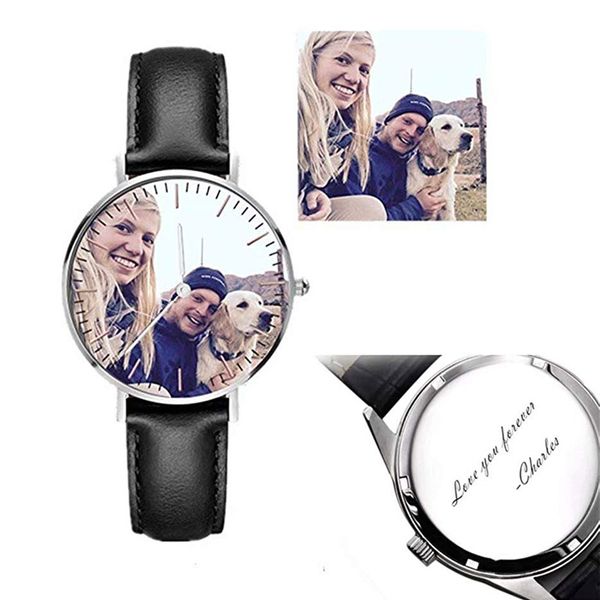 amxiu customized picture watch stainless steel leather watches personalized watch with p and name quartz for lovers, Slivery;brown
amxiu customized picture watch stainless steel leather watches personalized watch with p and name quartz for lovers, Slivery;brown