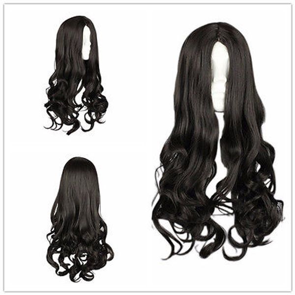 black cosplay wig party wig synthetic wavy wig50cm/19.7" for lolita/zipper hair, Black;brown
black cosplay wig party wig synthetic wavy wig50cm/19.7" for lolita/zipper hair, Black;brown