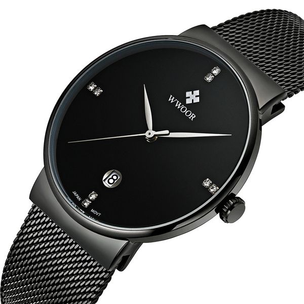 Men Watch Black Creative Wrist Watch Men's Stainless Steel Quartz Watches Waterproof Casual Dress Clock erkek kol saati waches
Men Watch Black Creative Wrist Watch Men's Stainless Steel Quartz Watches Waterproof Casual Dress Clock erkek kol saati waches