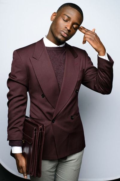 wine red men suits for wedding double breasted slim fit men's classic suits business new brand formal men blazers 2 pieces jacket+pants, Black;gray
wine red men suits for wedding double breasted slim fit men's classic suits business new brand formal men blazers 2 pieces jacket+pants, Black;gray