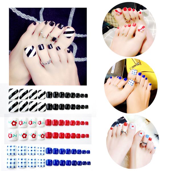 24pcs fake nails full cover feet square toenail false nails toe stripe flower mixed colorful patch finished press on nail art, Red;gold
24pcs fake nails full cover feet square toenail false nails toe stripe flower mixed colorful patch finished press on nail art, Red;gold