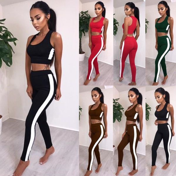 Two Piece Womens Tracksuit Rib Vest Crop Tops Pants Set Sport Lounge Wear Casual Suit Sweatshirt and Sweatpants Sweatsuit Sport Joggers Set
Two Piece Womens Tracksuit Rib Vest Crop Tops Pants Set Sport Lounge Wear Casual Suit Sweatshirt and Sweatpants Sweatsuit Sport Joggers Set