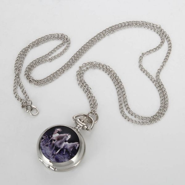 fashion women men quartz pocket watch alloy running horses vintage lady sweater chain necklace pendant clock gifts@8, Slivery;golden
fashion women men quartz pocket watch alloy running horses vintage lady sweater chain necklace pendant clock gifts@8, Slivery;golden