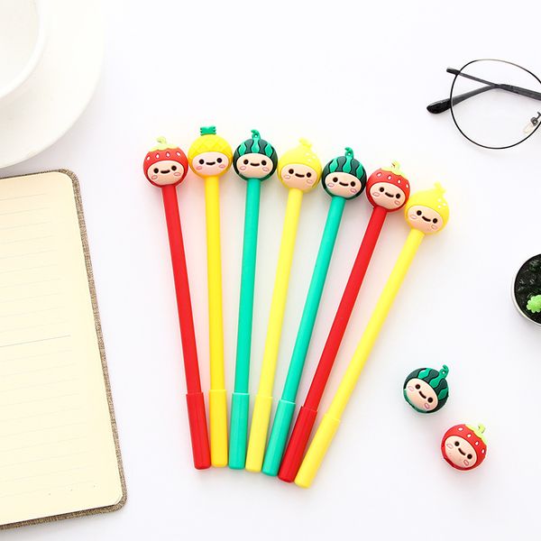 36 pcs/lot cartoon fruit family ink pen strawberry watermelon pineapple 0.5mm black color pens material canetas escolar fb477, Blue;orange
36 pcs/lot cartoon fruit family ink pen strawberry watermelon pineapple 0.5mm black color pens material canetas escolar fb477, Blue;orange
