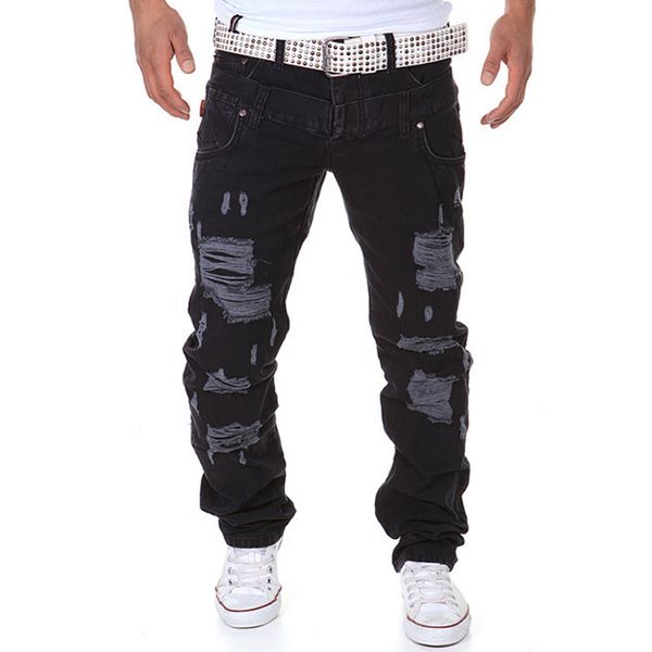 men casual pants 2016 new arrival brand long slim fit trousers hole pants mens homme plus size ing, Black
men casual pants 2016 new arrival brand long slim fit trousers hole pants mens homme plus size ing, Black