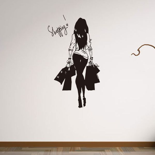 young girl women shopping bag clothes shop vinyl wall sticker clothes store shopping girl bedroom decoration
young girl women shopping bag clothes shop vinyl wall sticker clothes store shopping girl bedroom decoration