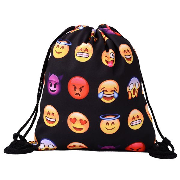 new fashion women 3d digital drawstring pocket cute expression drawstring bag black non-woven bag
new fashion women 3d digital drawstring pocket cute expression drawstring bag black non-woven bag