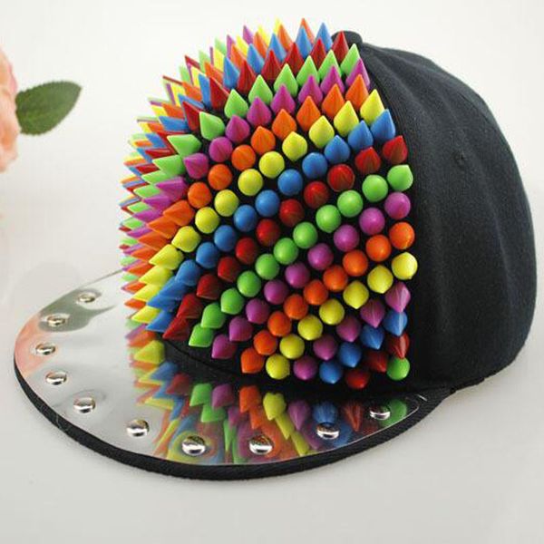 spring summer colorful rivet baseball caps professional punk men's studs hiphop hats personality baseball cap, Blue;gray
spring summer colorful rivet baseball caps professional punk men's studs hiphop hats personality baseball cap, Blue;gray