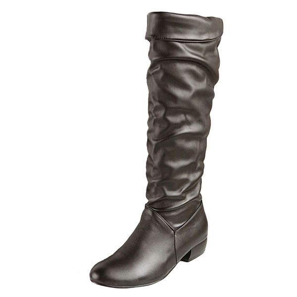 large size 2018 new arrive knee high women boots black white brown flat heels half boots spring autumn shoes woman
large size 2018 new arrive knee high women boots black white brown flat heels half boots spring autumn shoes woman