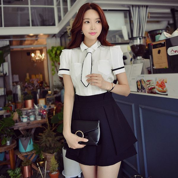 original summer 2017 new fashion temperament high waist skirt shorts women wholesale, White;black
original summer 2017 new fashion temperament high waist skirt shorts women wholesale, White;black