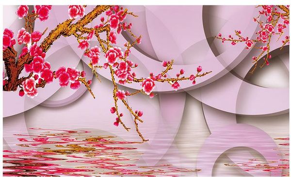 custom wall mural modern art painting mural wallpaper original 3d circle plum blossom peach 3d tv background wall extension
custom wall mural modern art painting mural wallpaper original 3d circle plum blossom peach 3d tv background wall extension