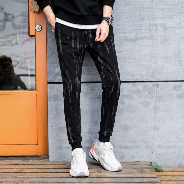 2018 осень зима мужчины брюки лодыжки длина slim fit мужские бегуны кора печати черный повседневная спортивные брюки высокое качество плюс р, Black
2018 осень зима мужчины брюки лодыжки длина slim fit мужские бегуны кора печати черный повседневная спортивные брюки высокое качество плюс р, Black