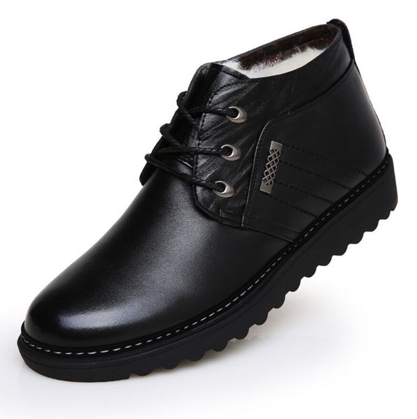 2018 new winter men genuine leather boots fashion men warm boots ankle outdoor with thick wool snow, Black
2018 new winter men genuine leather boots fashion men warm boots ankle outdoor with thick wool snow, Black