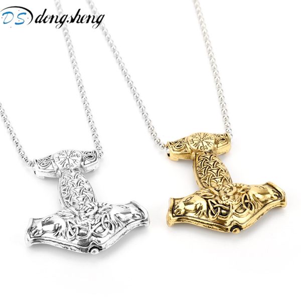 dongsheng movie norse viking amulet necklace goat animals mjolnir rune thor hammer pendant necklace for women men gift-30, Silver
dongsheng movie norse viking amulet necklace goat animals mjolnir rune thor hammer pendant necklace for women men gift-30, Silver
