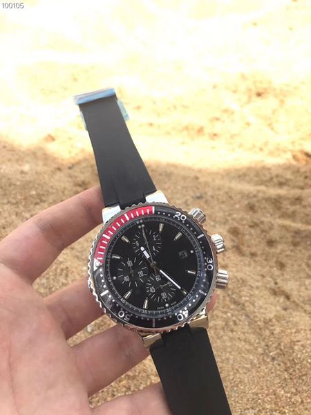 wholesale mens quality 48mm black dial rubber strap male watch chronograph function vk quartz movement watches, Slivery;brown
wholesale mens quality 48mm black dial rubber strap male watch chronograph function vk quartz movement watches, Slivery;brown