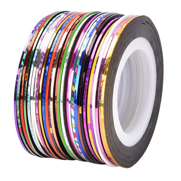 mixed color nail striping tape decal for diy 3d variety nail art tips decorations line foil sticker, Black
mixed color nail striping tape decal for diy 3d variety nail art tips decorations line foil sticker, Black