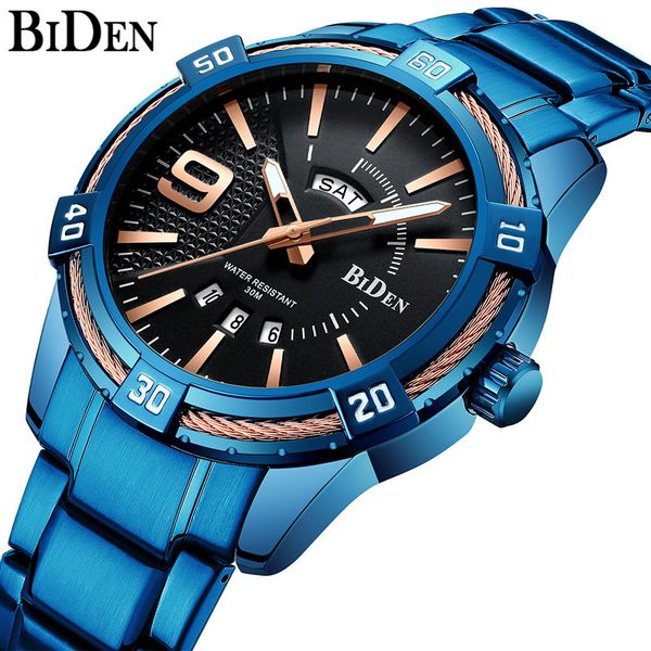 mens watches fashion date week sports male clock royal blue full steel waterproof quartz wrist watch, Slivery;brown
mens watches fashion date week sports male clock royal blue full steel waterproof quartz wrist watch, Slivery;brown