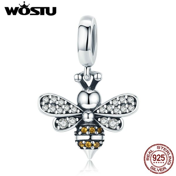 wostu 925 sterling silver sell bee crystal cz chain bead charms fit bracelet necklace 2018 fashion jewelry party gift fic821, Bronze;silver
wostu 925 sterling silver sell bee crystal cz chain bead charms fit bracelet necklace 2018 fashion jewelry party gift fic821, Bronze;silver