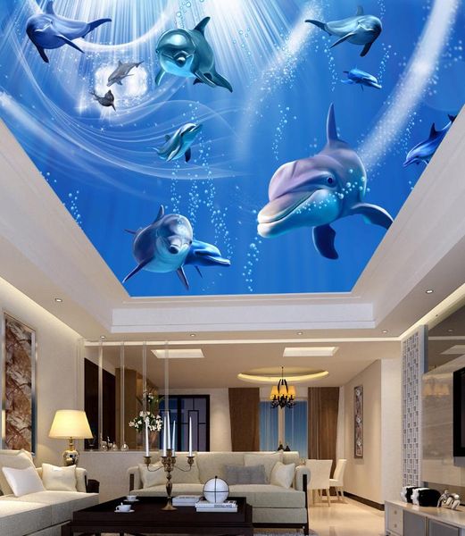 sea wallpaper underwater world dolphin zenith ceiling murals modern living room wallpapers
sea wallpaper underwater world dolphin zenith ceiling murals modern living room wallpapers