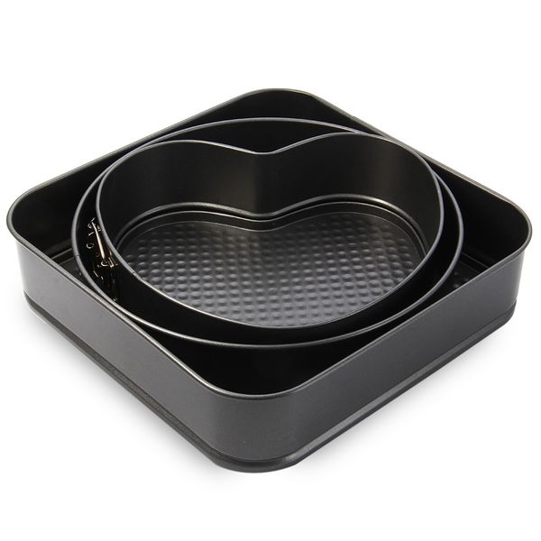 3 set springform pans cake bakeware mould kitchen accessories durable steel construction with nonstick coating, easy to store and clean
3 set springform pans cake bakeware mould kitchen accessories durable steel construction with nonstick coating, easy to store and clean