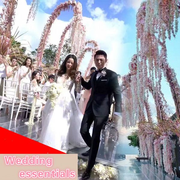 10pcs/lot simulation 3 fork wisteria hydrangea flower string wedding diy rattan decorative rattan for wedding and home decor
10pcs/lot simulation 3 fork wisteria hydrangea flower string wedding diy rattan decorative rattan for wedding and home decor