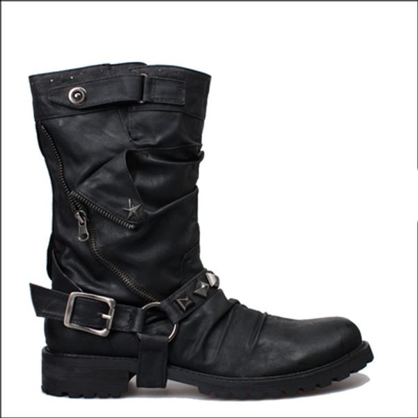 new arrival vintage motorcycle shoes men winter boots cowboy combat boots leather high mens boot military tactical boots men, Black
new arrival vintage motorcycle shoes men winter boots cowboy combat boots leather high mens boot military tactical boots men, Black