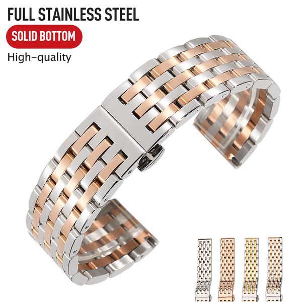 20mm 22mm solid seven strains stainless steel watchband straight end bracelet strap with butterfly buckle for men wristwatch, Black;brown
20mm 22mm solid seven strains stainless steel watchband straight end bracelet strap with butterfly buckle for men wristwatch, Black;brown