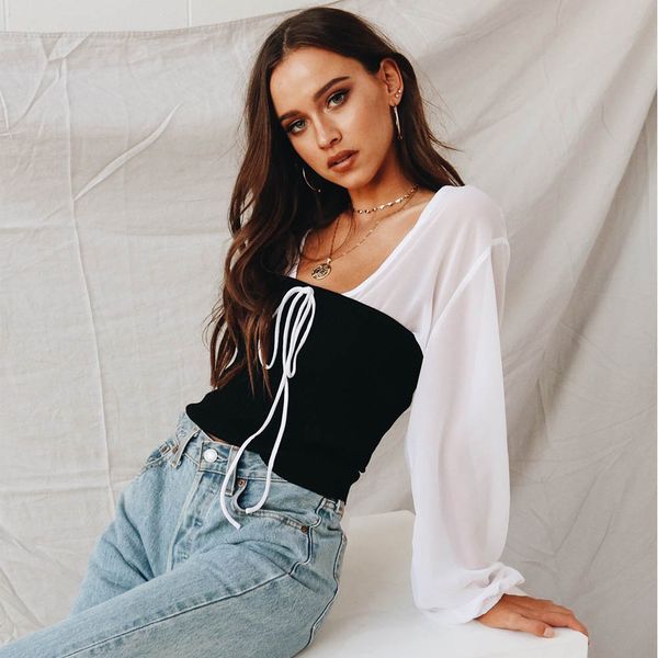2018 autumn long sleeve shirt women blouse 2 piece set white blouse chiffon knitted shirts chemise femme bekimono
2018 autumn long sleeve shirt women blouse 2 piece set white blouse chiffon knitted shirts chemise femme bekimono