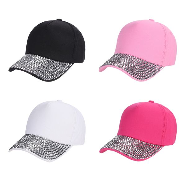 fashion rhinestones studded baseball caps adjustable visor pure color tennis hat, Blue;gray
fashion rhinestones studded baseball caps adjustable visor pure color tennis hat, Blue;gray