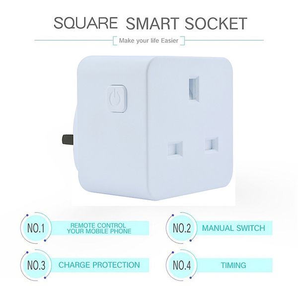 square smart plug 16a home automation wifi socket 100-240v remote control uk wifi socket working with alexa and google
square smart plug 16a home automation wifi socket 100-240v remote control uk wifi socket working with alexa and google