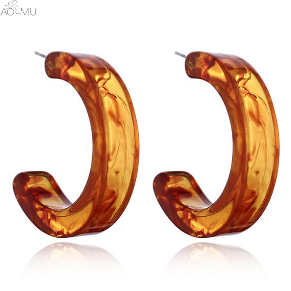 aomu 2018 new trendy vintage geometric c shape acrylic resin hoop earrings for women girl jewelry wholesale, Golden;silver
aomu 2018 new trendy vintage geometric c shape acrylic resin hoop earrings for women girl jewelry wholesale, Golden;silver