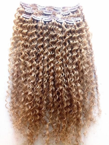 new brazilian virgin remy curly hair weft clip in natural kinky curl weaves unprocessed dark blonde human extensions hair, Black;brown
new brazilian virgin remy curly hair weft clip in natural kinky curl weaves unprocessed dark blonde human extensions hair, Black;brown