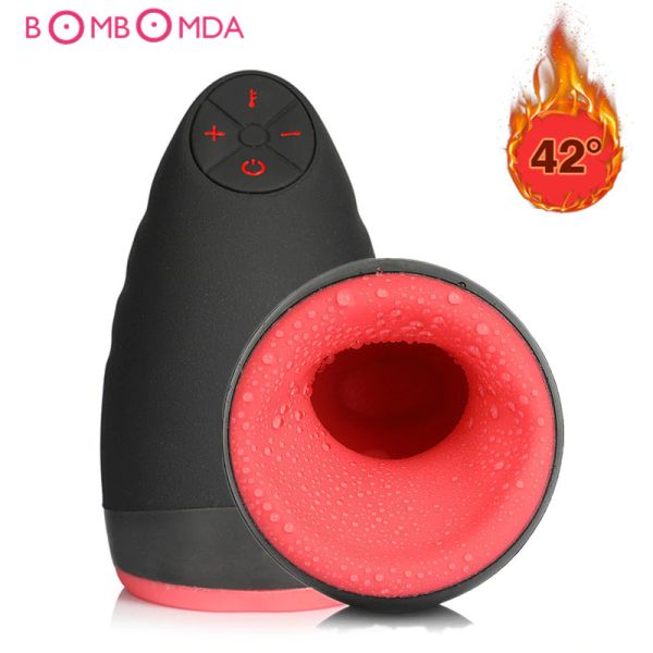 electric lick suck automatic oral machine male masturbator cup 6 speeds vibrating intelligent heat realistic toy for men
electric lick suck automatic oral machine male masturbator cup 6 speeds vibrating intelligent heat realistic toy for men