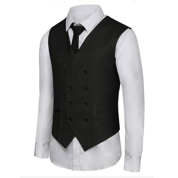 men's vests latest design men waistcoat double-breasted business suits dress vest custom made formal, Black;white
men's vests latest design men waistcoat double-breasted business suits dress vest custom made formal, Black;white