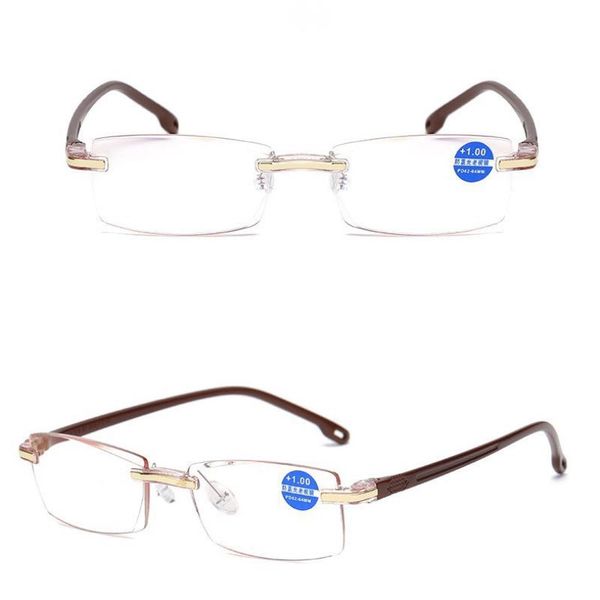2021new fashion reading glasses olders rimless side cut hyperopia optical frame for men and women
2021new fashion reading glasses olders rimless side cut hyperopia optical frame for men and women