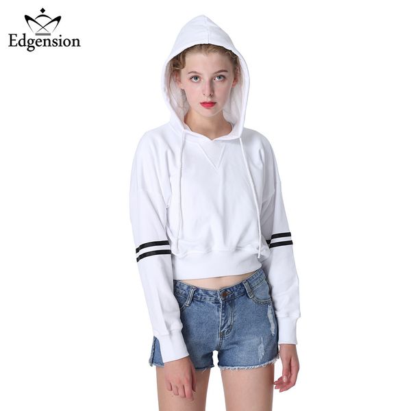 Edgension Slim Classic Striped Sleeves Short Hoodies Sweatshirts Women Stripes Sleeved Sporty Hoody Sweatsuits Crop Hooded Tracksuits
Edgension Slim Classic Striped Sleeves Short Hoodies Sweatshirts Women Stripes Sleeved Sporty Hoody Sweatsuits Crop Hooded Tracksuits