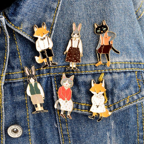 cat rabbit fox cute animal brooches pins korea style enamel backpack suit shirt lapel pins for men women wholesale drop shipping 12pcs/lot, Gray
cat rabbit fox cute animal brooches pins korea style enamel backpack suit shirt lapel pins for men women wholesale drop shipping 12pcs/lot, Gray