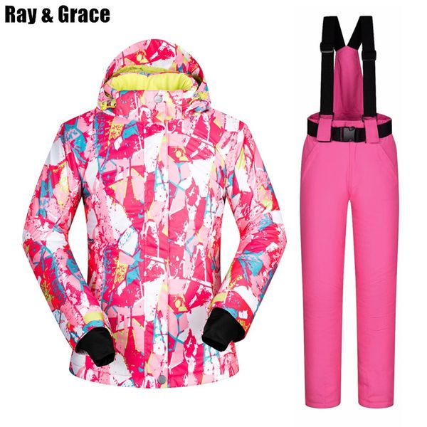 ray grace ski suit women waterproof windproof jacket and pants female winter snow clothing thicken thermal parka outdoor sports
ray grace ski suit women waterproof windproof jacket and pants female winter snow clothing thicken thermal parka outdoor sports