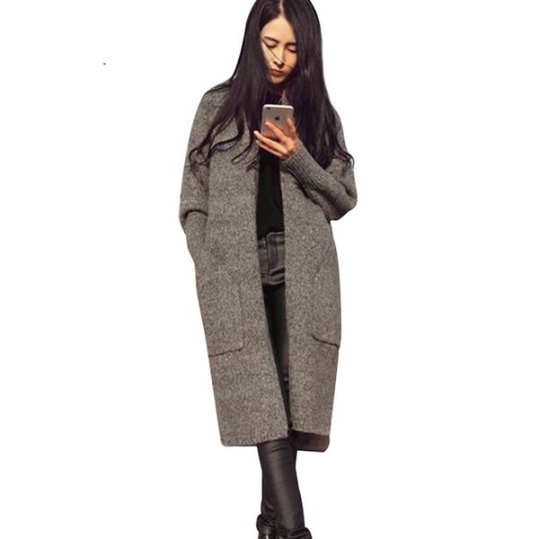 2018 fashion casual female loose sweaters autumn winter long sleeve knitting cardigans pull femme warm feminine coat sw1807, White;black
2018 fashion casual female loose sweaters autumn winter long sleeve knitting cardigans pull femme warm feminine coat sw1807, White;black