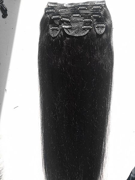 human virgin hair brazilian light yaki hair weft clip in human hair extensions unprocessed natural black color with lace cloth full head
human virgin hair brazilian light yaki hair weft clip in human hair extensions unprocessed natural black color with lace cloth full head