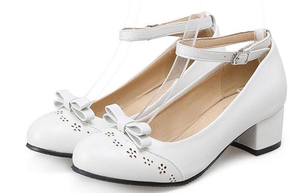 send bowknot coarse heel single shoes middle heel women shoes big size shoes 44 45 46 47 48, Black
send bowknot coarse heel single shoes middle heel women shoes big size shoes 44 45 46 47 48, Black