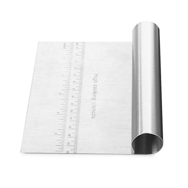 stainless steel pizza dough scraper cutter kitchen flour pastry cake tool dishwasher safe for easy cleanup
stainless steel pizza dough scraper cutter kitchen flour pastry cake tool dishwasher safe for easy cleanup