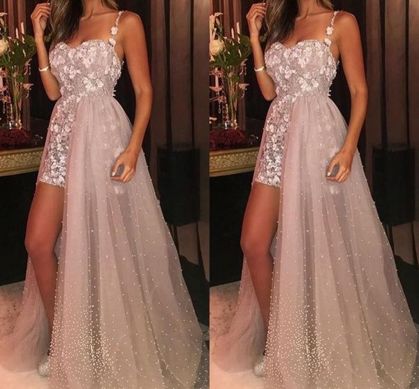 lace prom dresses sweetheart spaghetti straps 3d appliques flower pearl tulle floor length evening dresses party dresses, Black
lace prom dresses sweetheart spaghetti straps 3d appliques flower pearl tulle floor length evening dresses party dresses, Black