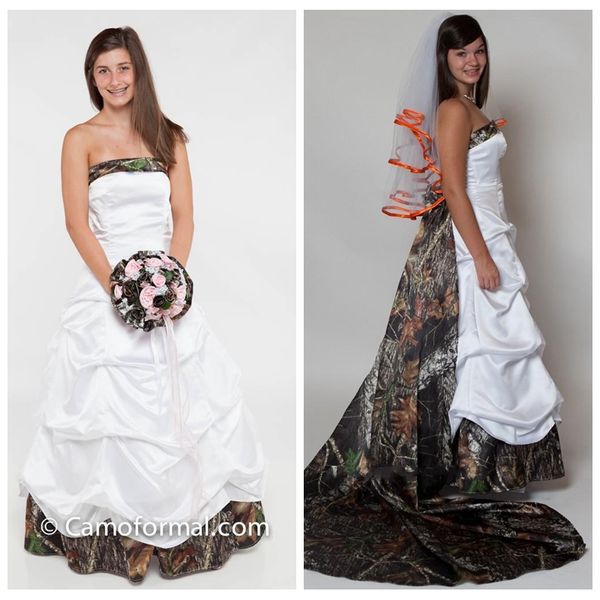 strapless a-line satin camo wedding dress with detachable train camouflage formal bridal gowns lace up back countryside formal wedding wear, White
strapless a-line satin camo wedding dress with detachable train camouflage formal bridal gowns lace up back countryside formal wedding wear, White