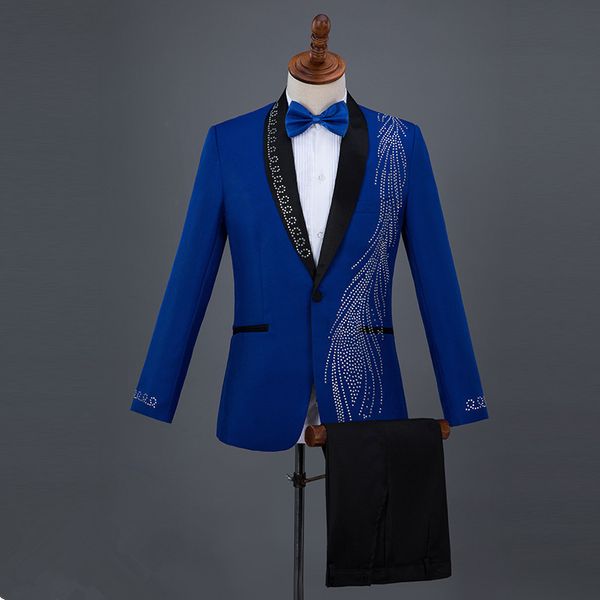 2018 wedding men suits sequins blue red blazers slim fit male suit tuxedos business prom party groom white suits jacket+pants, White;black
2018 wedding men suits sequins blue red blazers slim fit male suit tuxedos business prom party groom white suits jacket+pants, White;black
