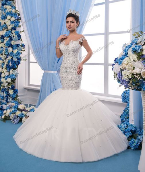 noble ivory tulle scoop applique beads mermaid wedding dresses bridal pageant dresses wedding attire dresses custom size 2-16 zw612191, White
noble ivory tulle scoop applique beads mermaid wedding dresses bridal pageant dresses wedding attire dresses custom size 2-16 zw612191, White