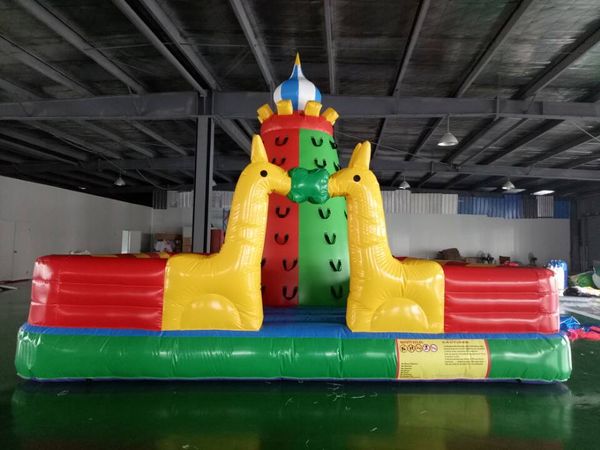 Customize Amusement Park Outdoor Sports Games Children Inflatable Climbing Wall For Amusement