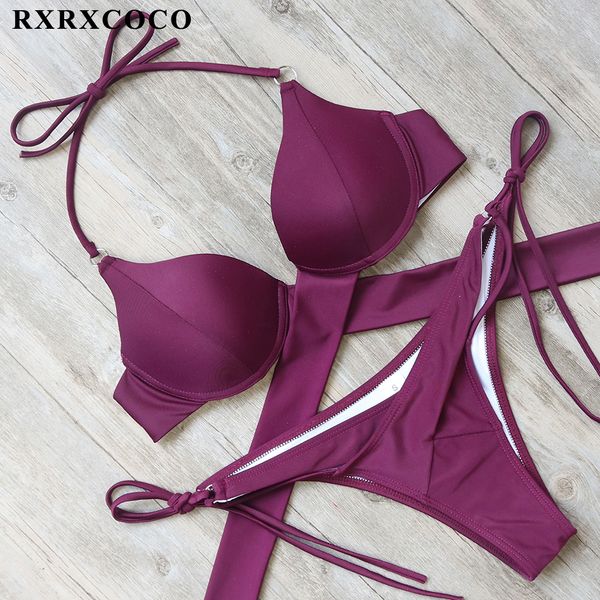 rxrxcoco bandage bikinis push up swimwear women swimsuit brazilian bikini set 2018 summer solid bathing suit low waist suit, White;black
rxrxcoco bandage bikinis push up swimwear women swimsuit brazilian bikini set 2018 summer solid bathing suit low waist suit, White;black