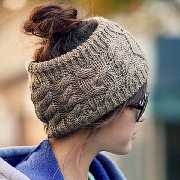 bigsweety warm women knitted skullies beanies twisted knitted yarn head wrap women's winter empty hat hair wrap headwear female, Blue;gray
bigsweety warm women knitted skullies beanies twisted knitted yarn head wrap women's winter empty hat hair wrap headwear female, Blue;gray