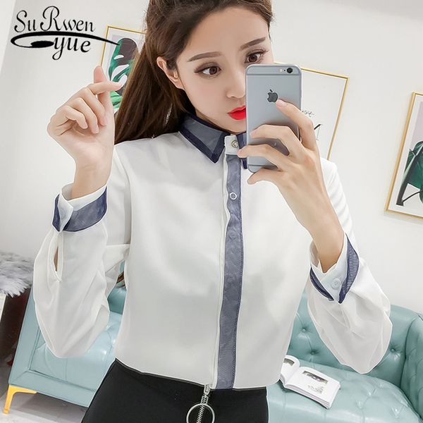 2018 long sleeves women and blouses autumn chiffon shirt female clothes solid white women's feminina blusas 0889 40
2018 long sleeves women and blouses autumn chiffon shirt female clothes solid white women's feminina blusas 0889 40